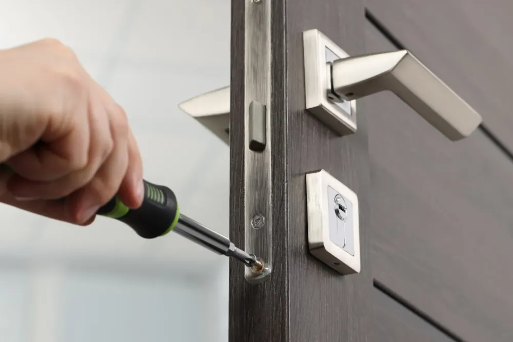 depannage-serrure-porte-grise